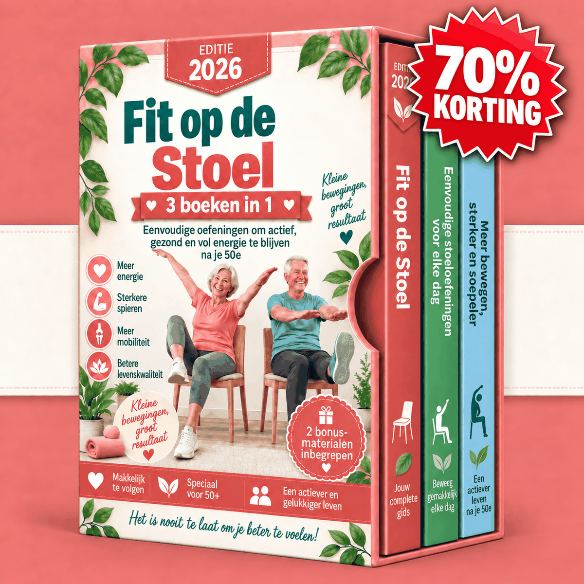Stoeloefeningen voor Senioren – 3 Boeken in 1