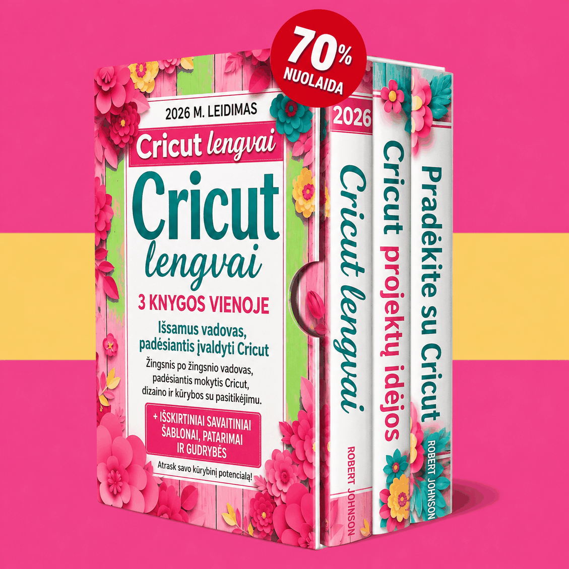 Cricut pradedantiesiems – 3 knygos viename