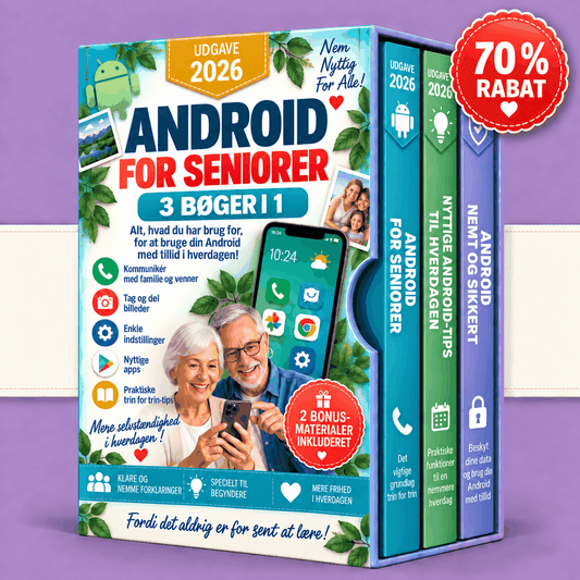 Android for Seniorer – 3 Bøger i 1