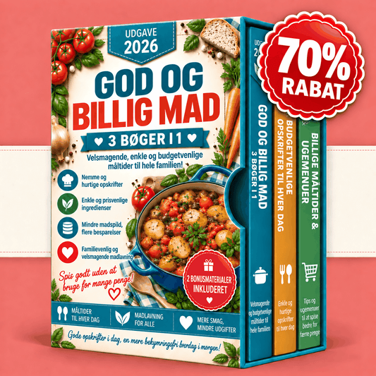 Billige Måltider – 3 Bøger i 1