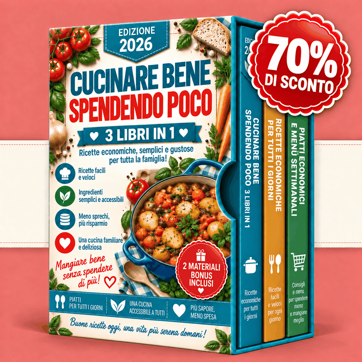 Ricette Economiche – 3 Libri in 1