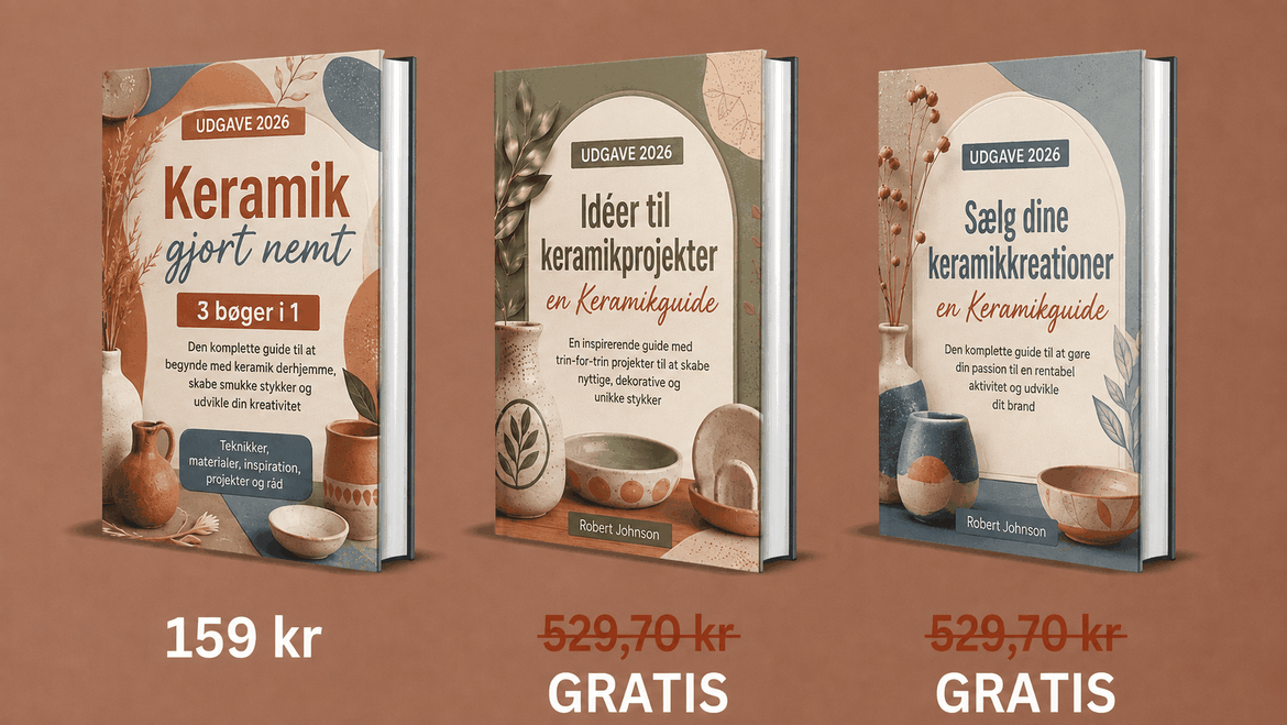 Keramik Gjort Nemt – 3 Bøger i 1