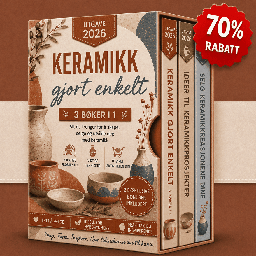 Keramikk Er Enkelt – 3 Bøker i 1