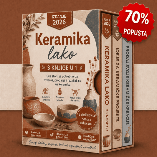 Keramika na Jednostavan Način – 3 Knjige u 1