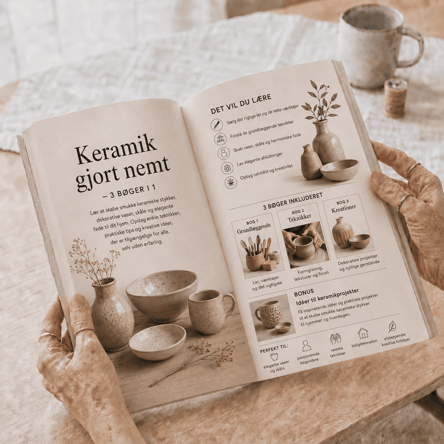 Keramik Gjort Nemt – 3 Bøger i 1