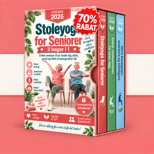 Stoleøvelser for Seniorer – 3 Bøger i 1