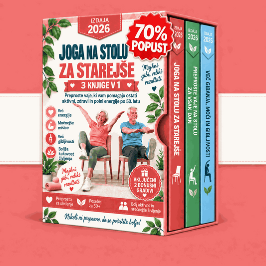Gimnastika na stolu za starejše – 3 Knjige v 1