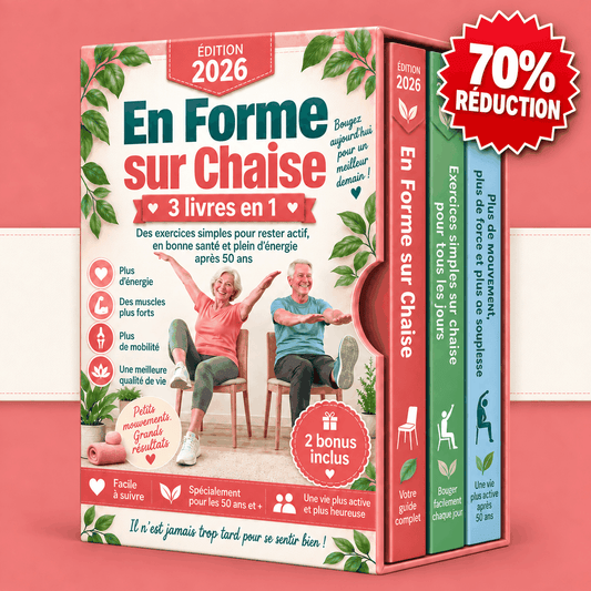 Exercices sur Chaise pour Seniors – 3 Livres en 1