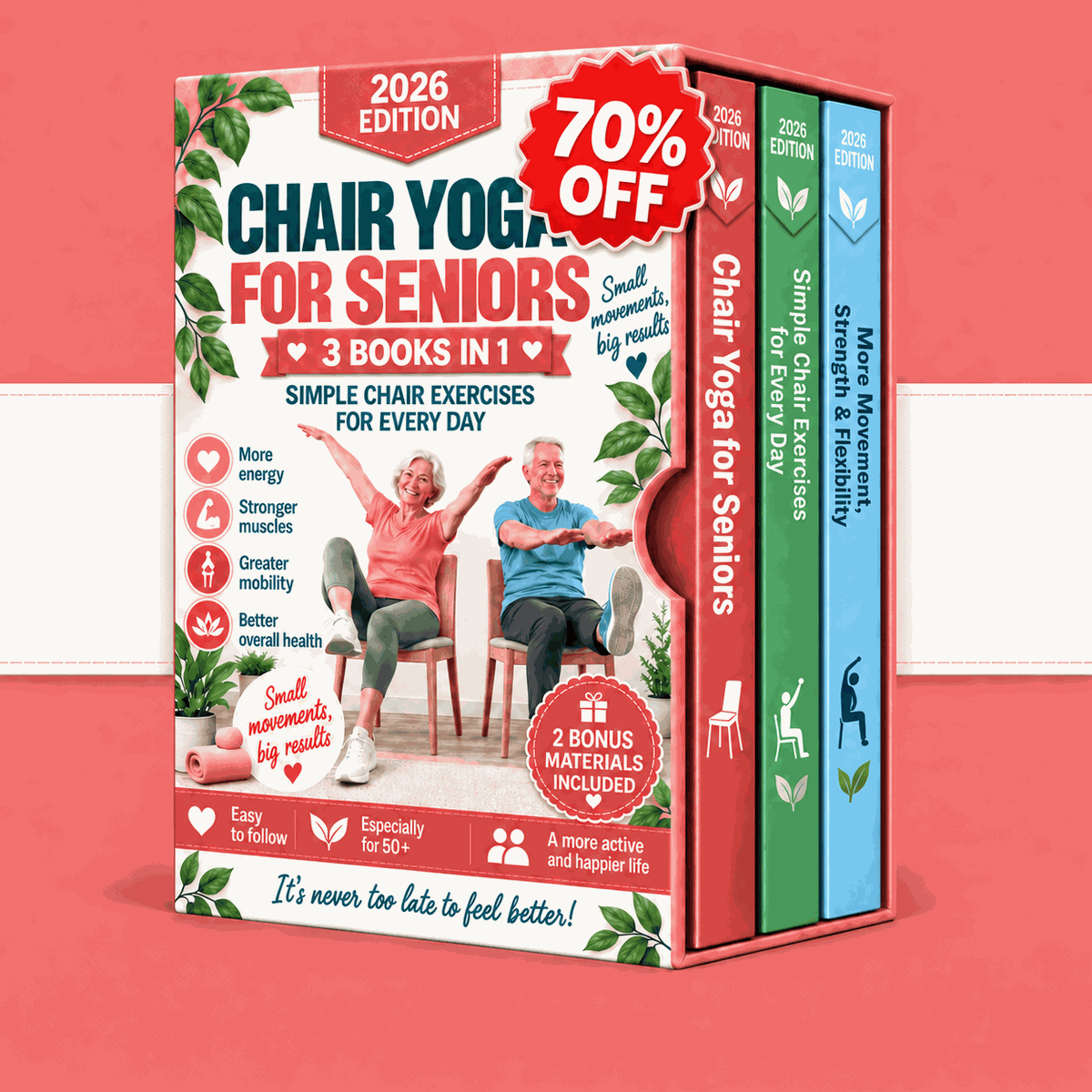 Chair Exercises for Seniors – 3 Books in 1