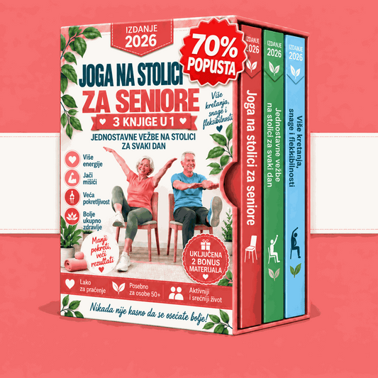 Gimnastika na stolici za seniore – 3 Knjige u 1