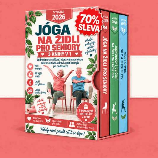 Cvičení na židli pro seniory – 3 Knihy v 1