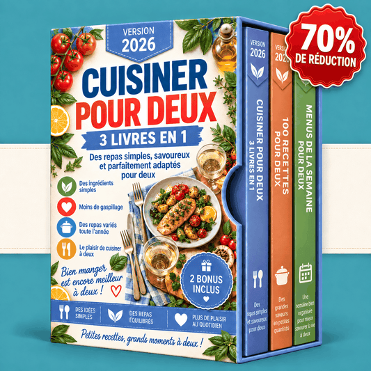 Cuisine pour Deux – 3 Livres en 1