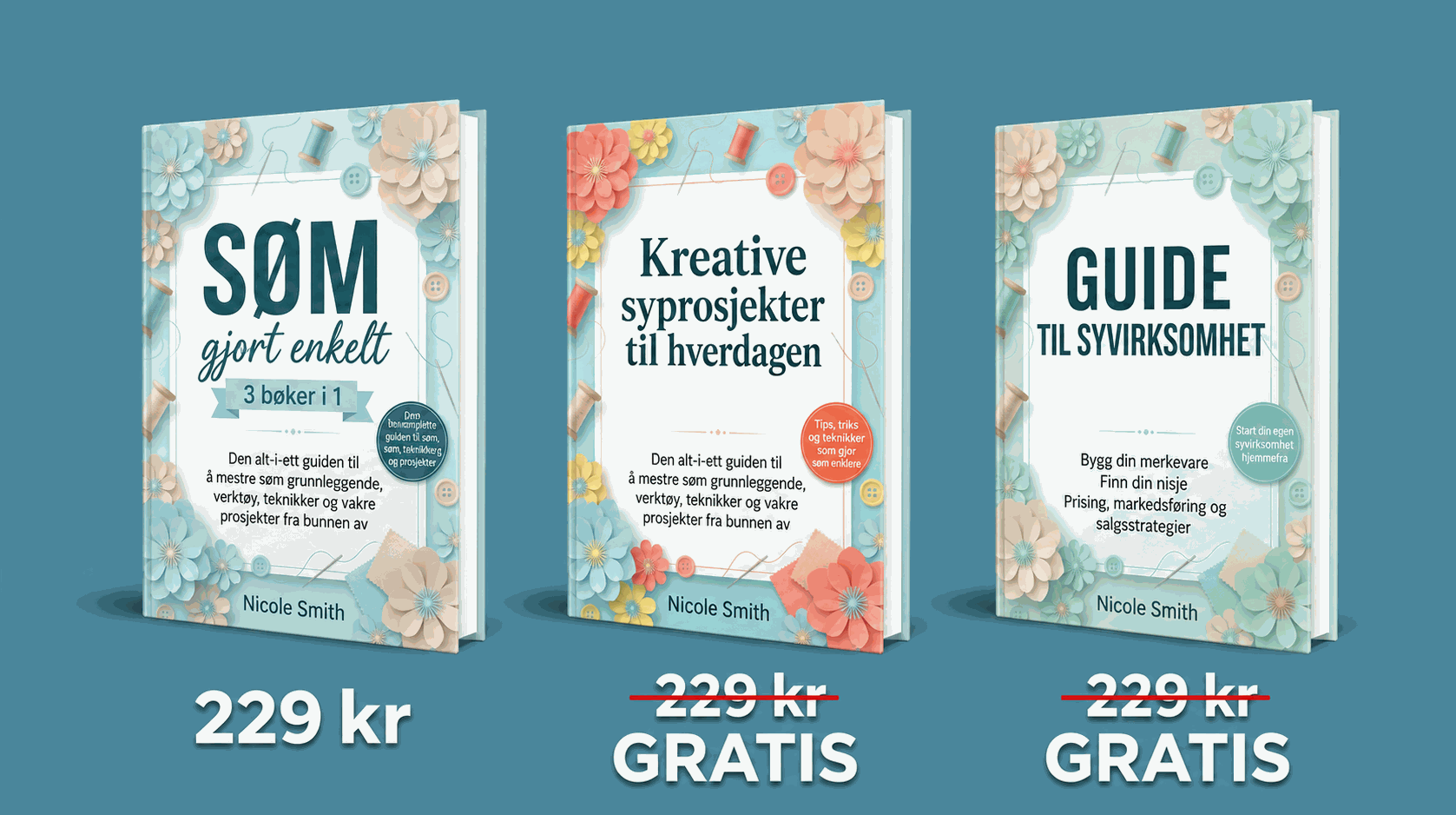 Oversikt over 3 bøker