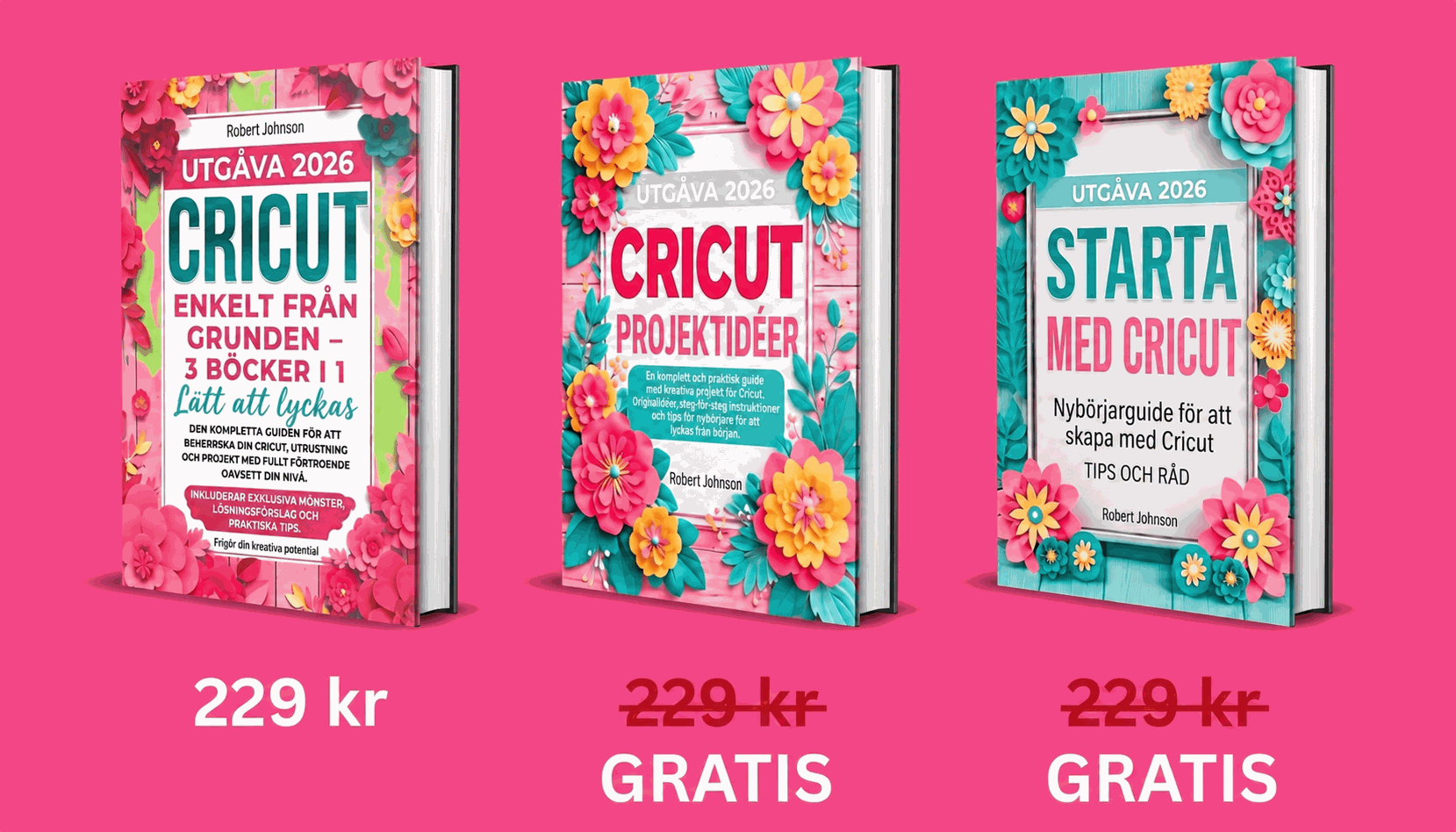 Cricut 3 Böcker Paket