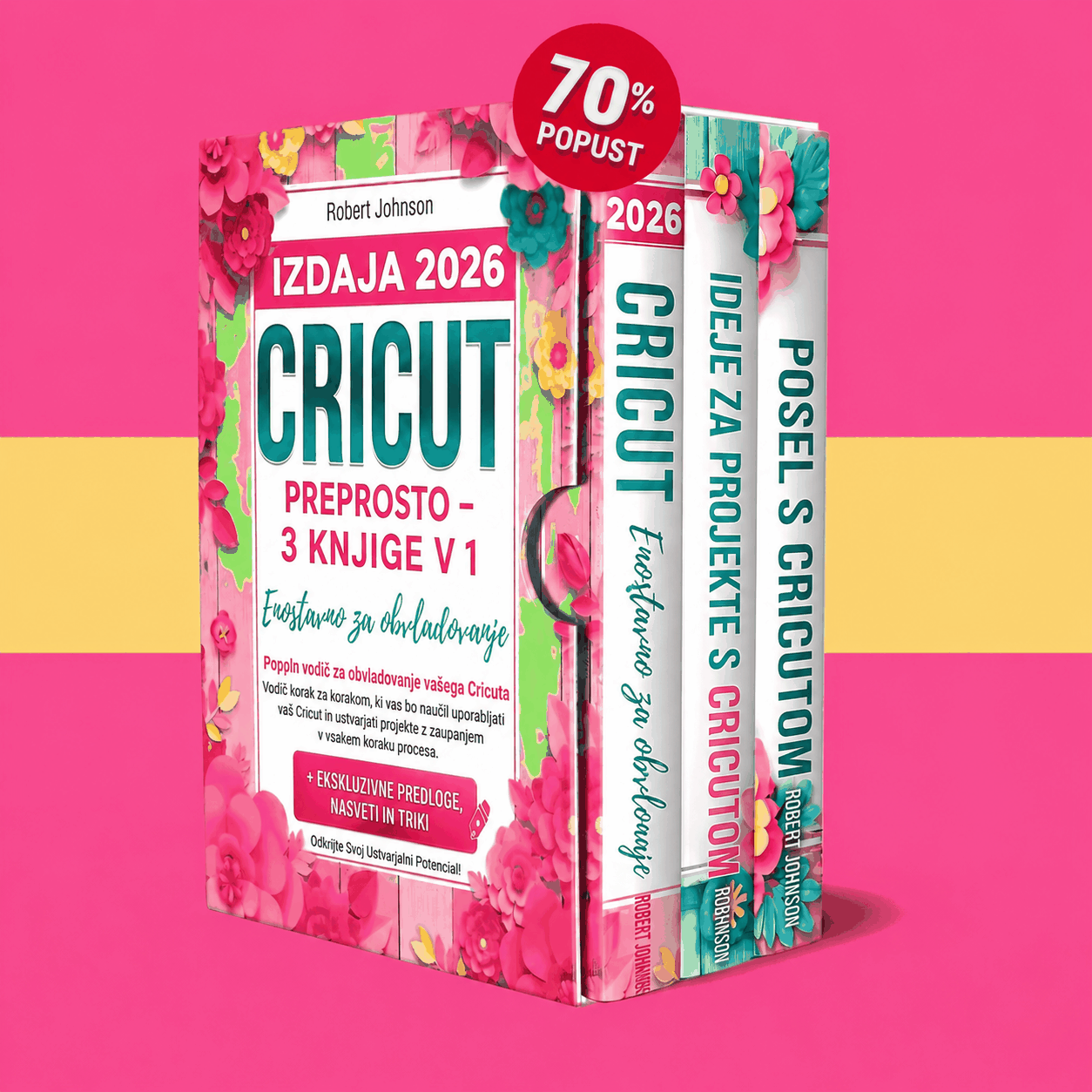 Cricut za Začetnike – 3 Knjige v 1