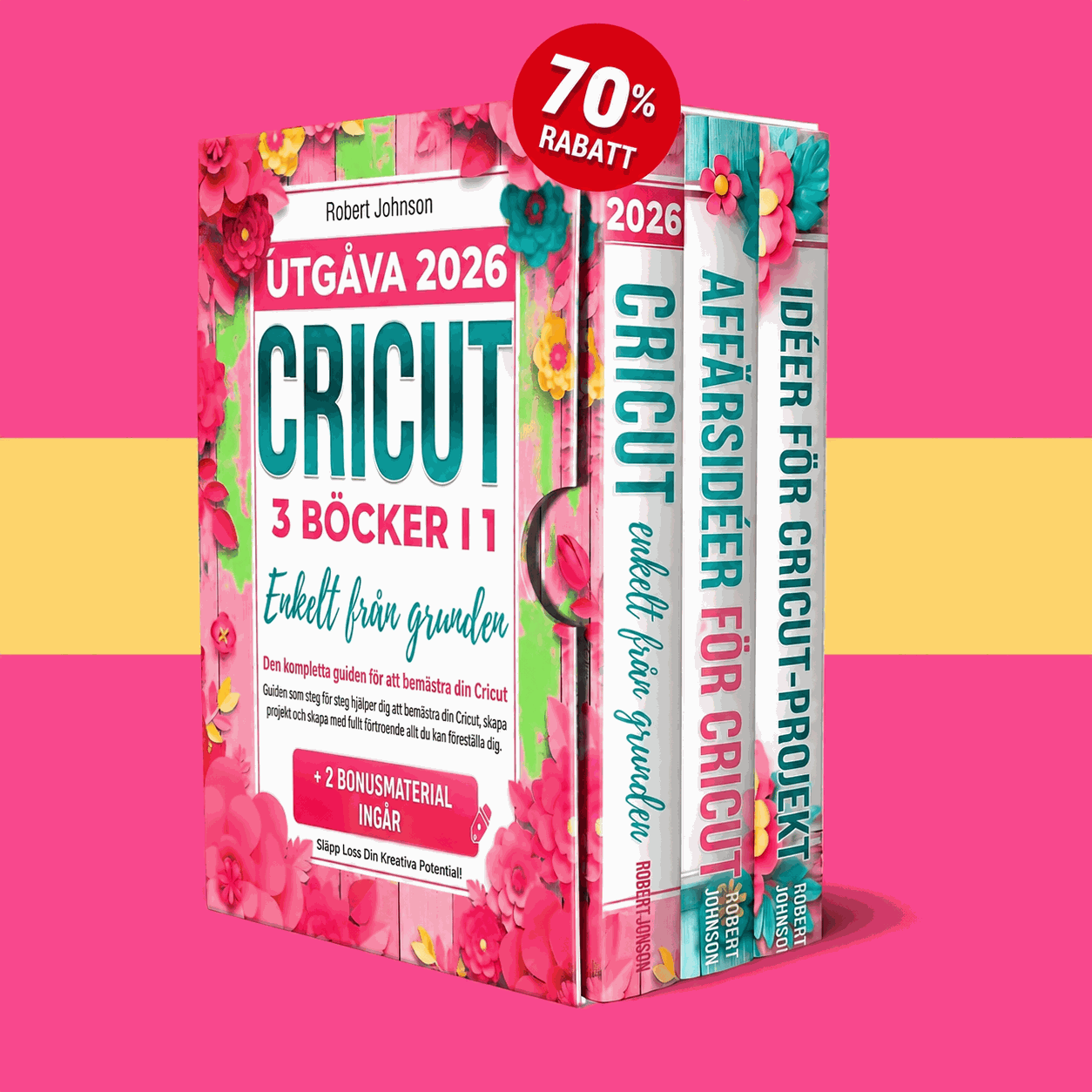 Cricut för Nybörjare – 3 Böcker i 1