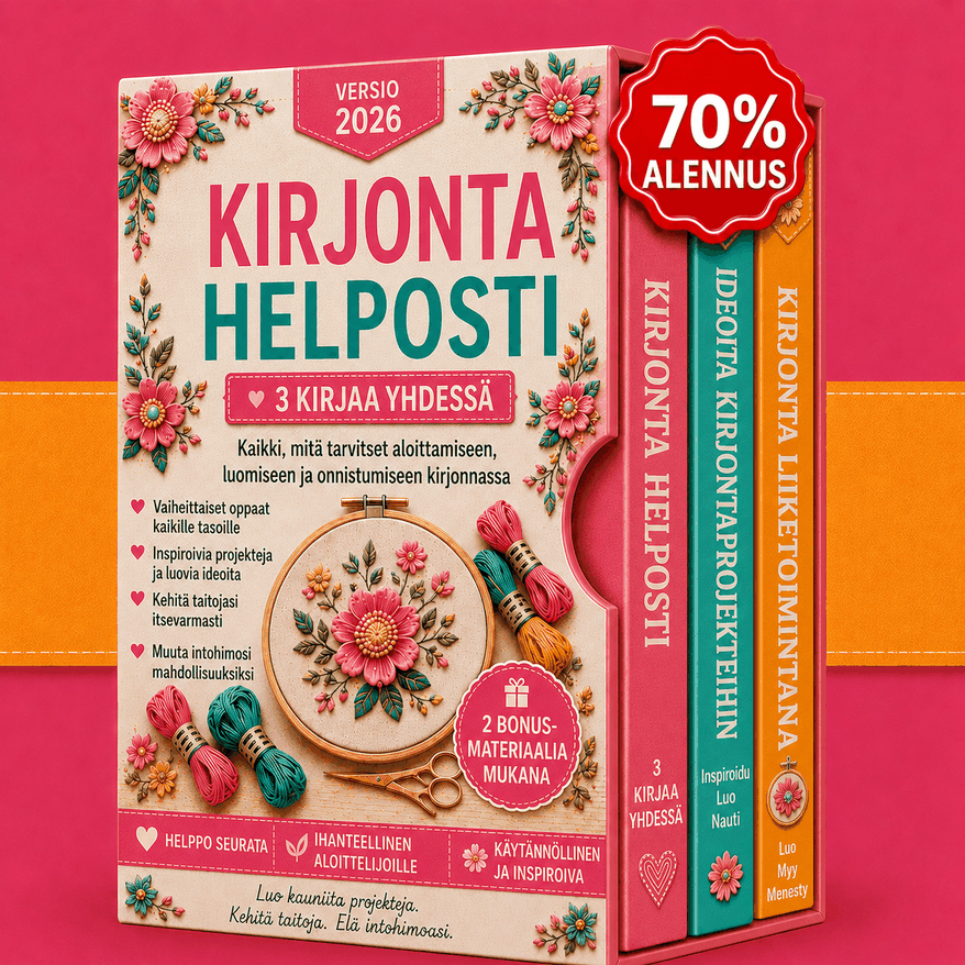 Kirjonta On Helppoa – 3 Kirjaa 1:ssä