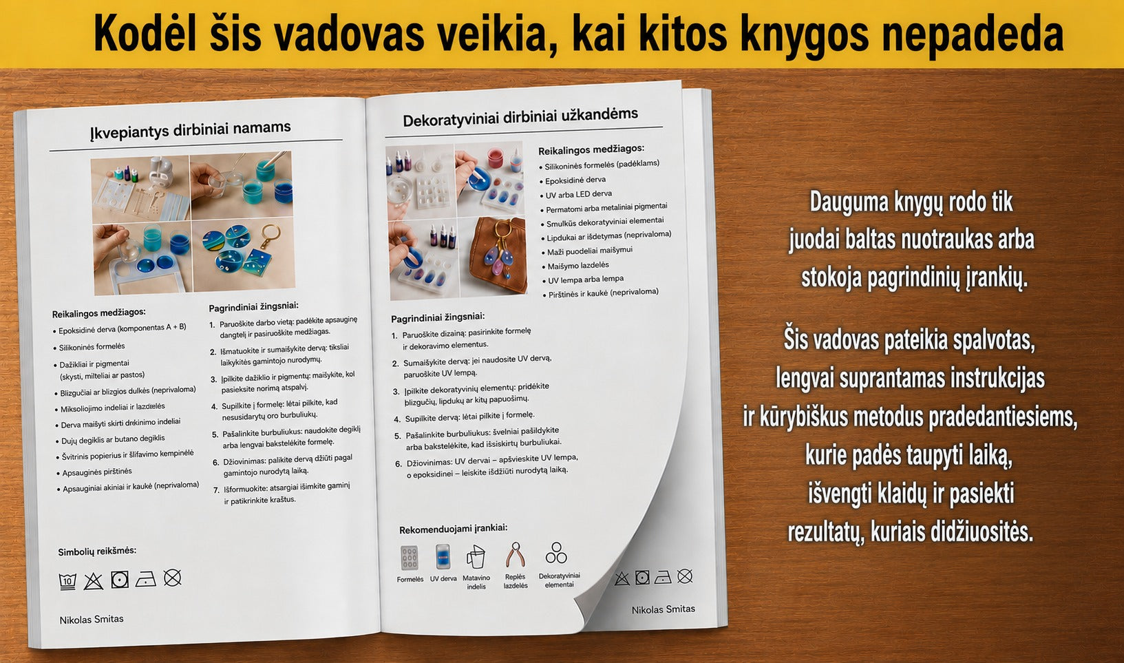 Gražūs dirbinukai iš epoksidinės dervos