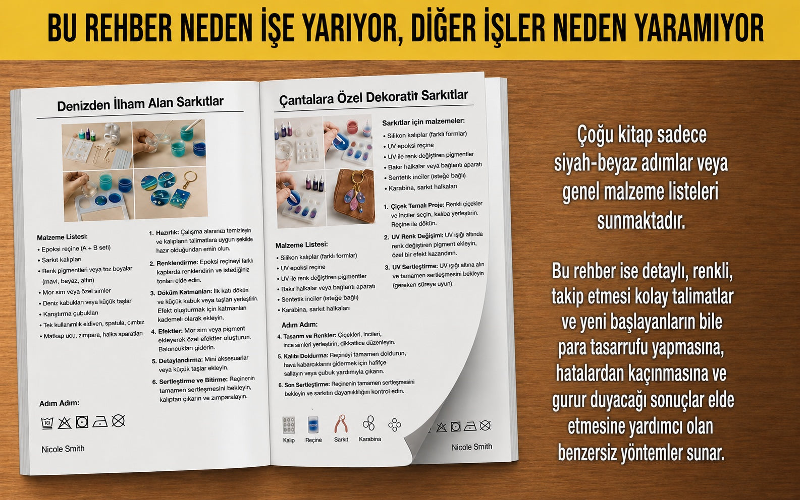 Güzel epoksi çalışmaları