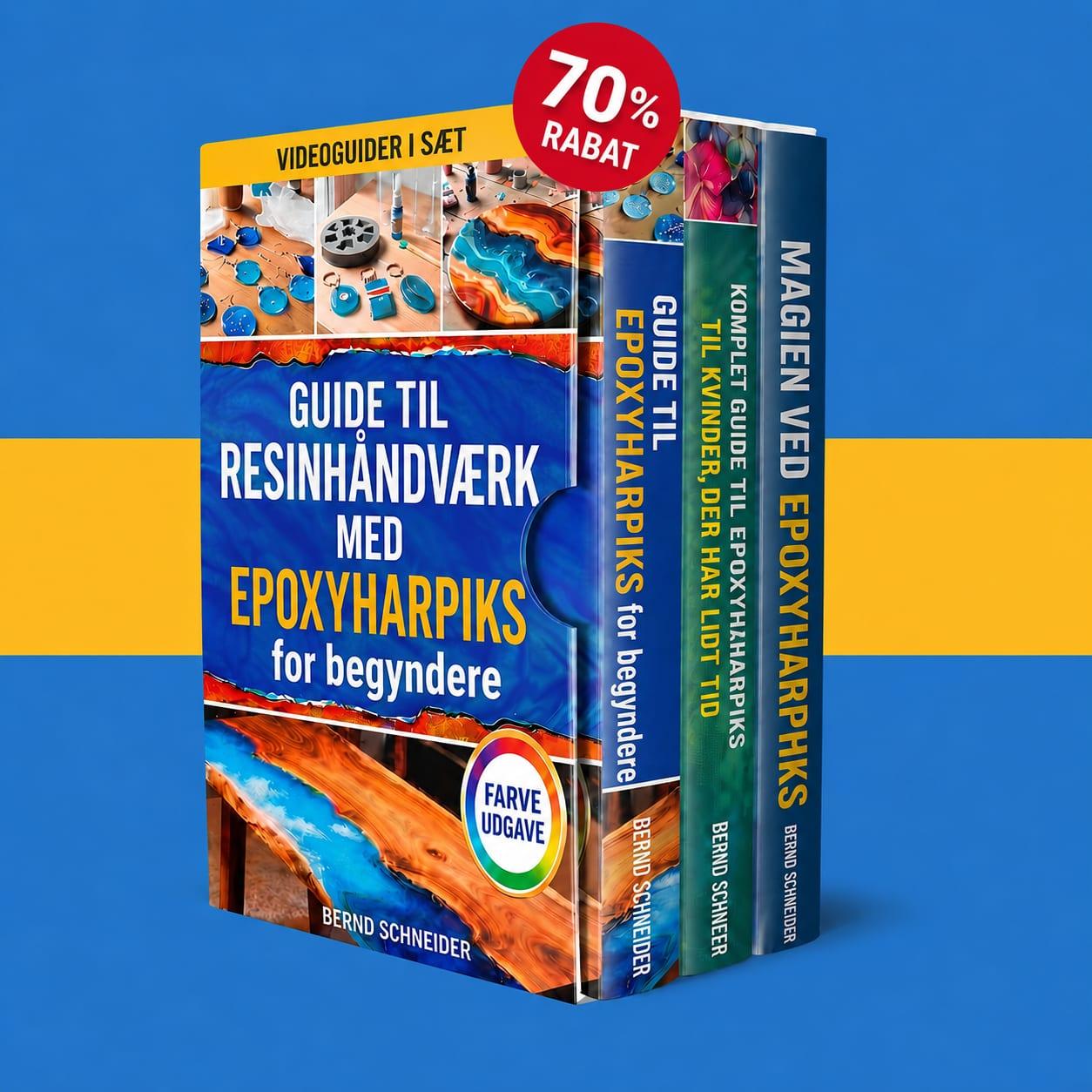 Komplet Pakke – Begynderguide til epoxyharpiksgkunst + 2 BONUSSER