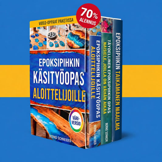 Täydellinen Paketti – Epoksihartsitaiteen aloittelijan opas + 2 BONUSTA