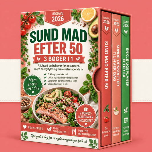 Sund Mad Efter 50 – 3 Bøger i 1