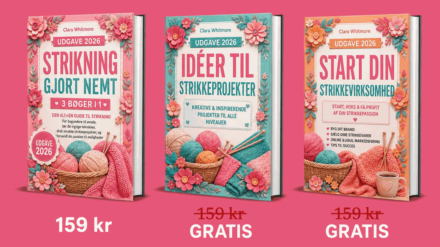 Strikning Gjort Nemt – 3 bøger oversigt