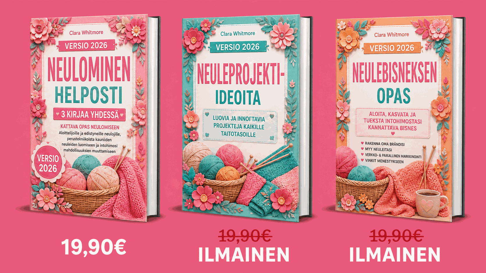 Neulonta Helpoksi – 3 kirjaa yleiskatsaus