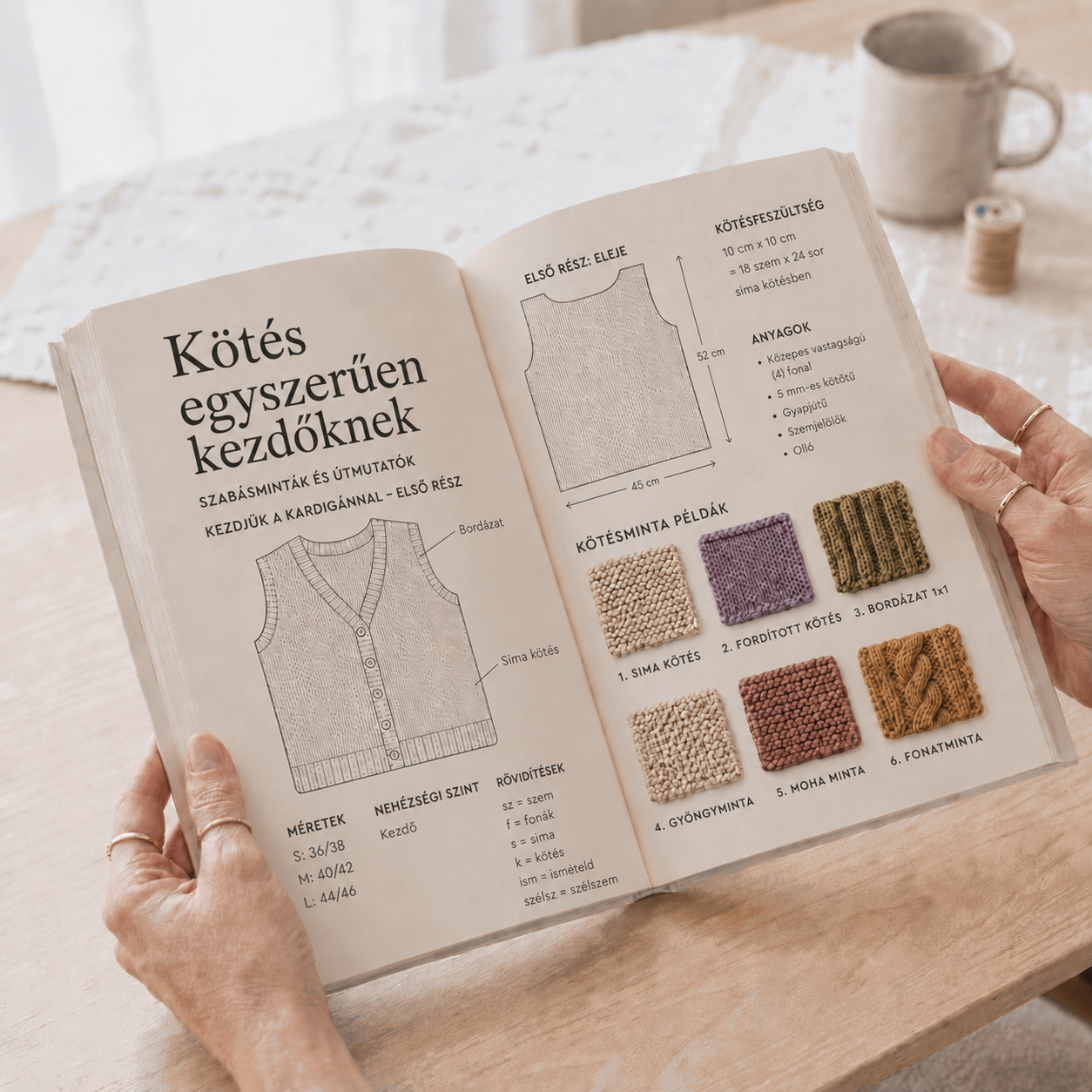 Indvendig forhåndsvisning af strikningsguiden