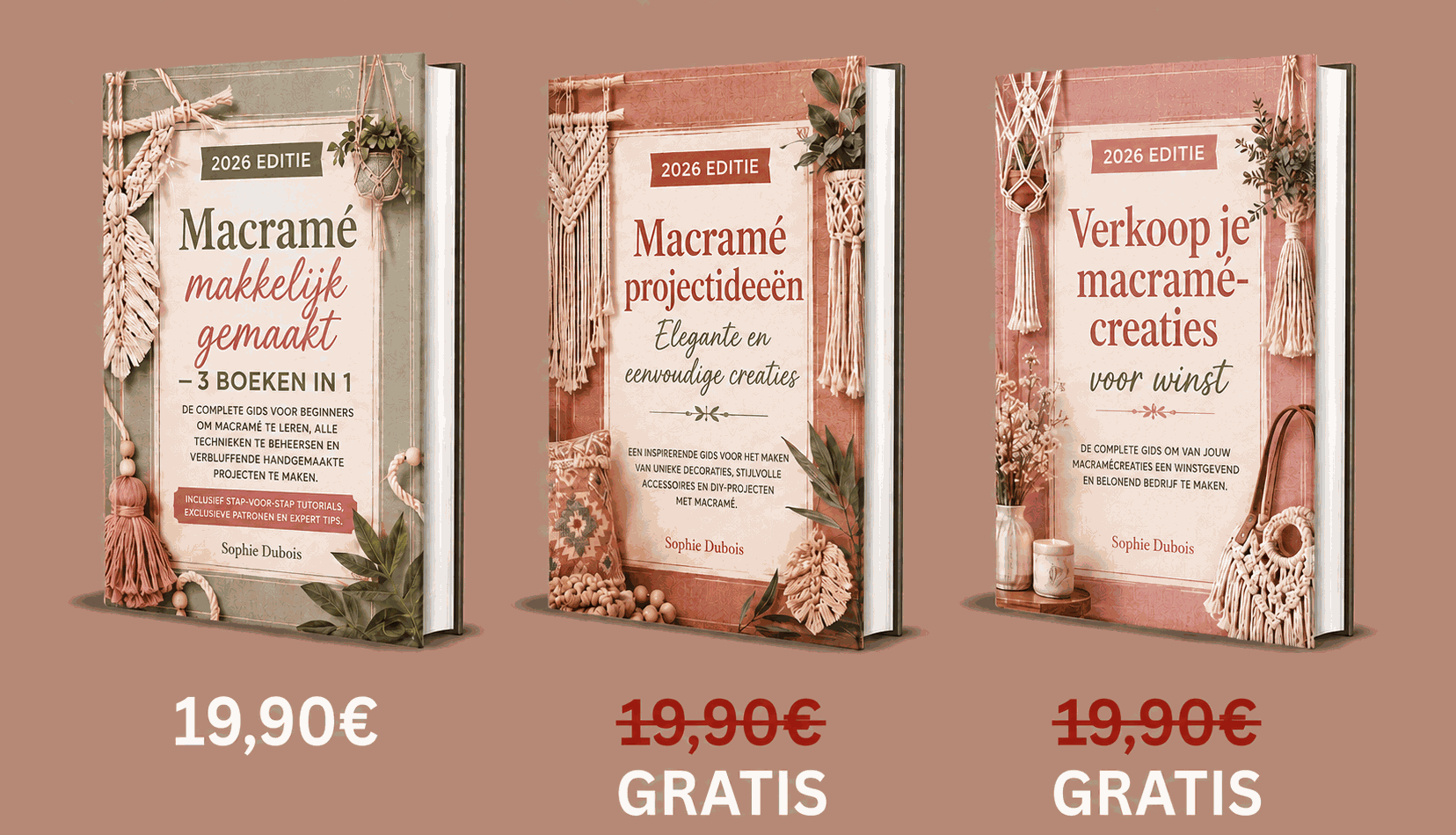 Macramé Simpel Gemaakt – De 3 boeken