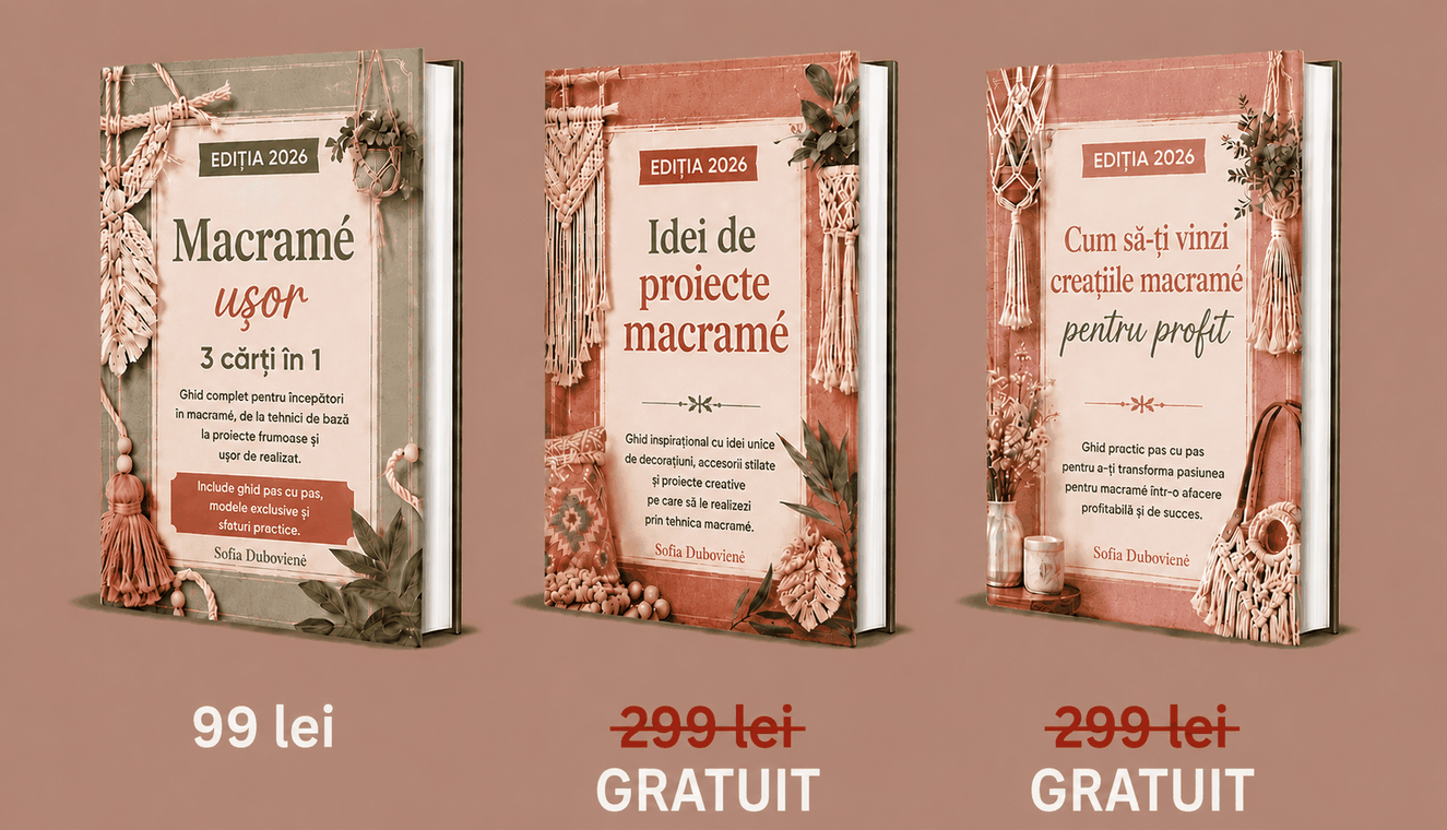 Macrame Simplificat – Cele 3 cărți