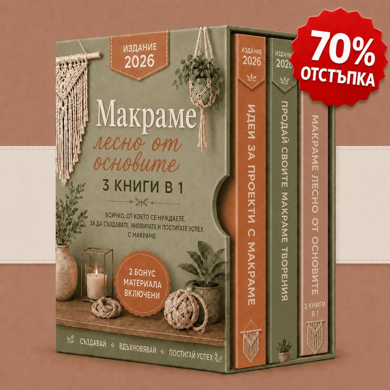 Комплект: Лесно макраме – 3 книги в 1