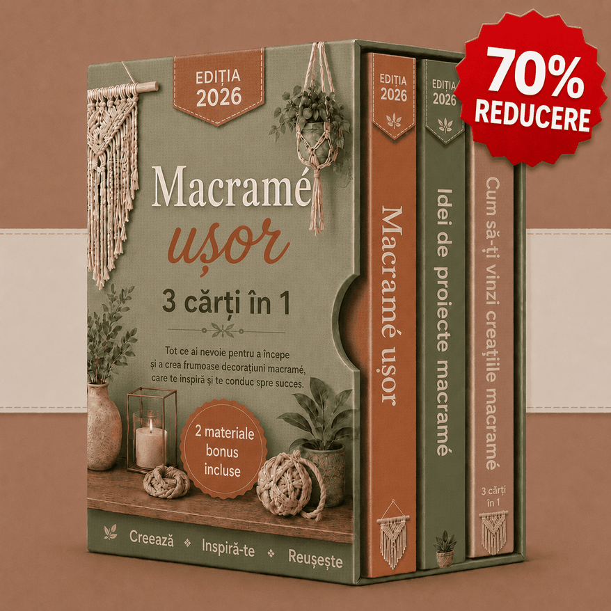 Pachet: Macrame Simplificat – 3 Cărți într-una