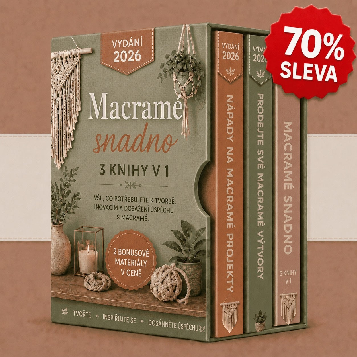 Sada: Makramé snadno – 3 knihy v 1