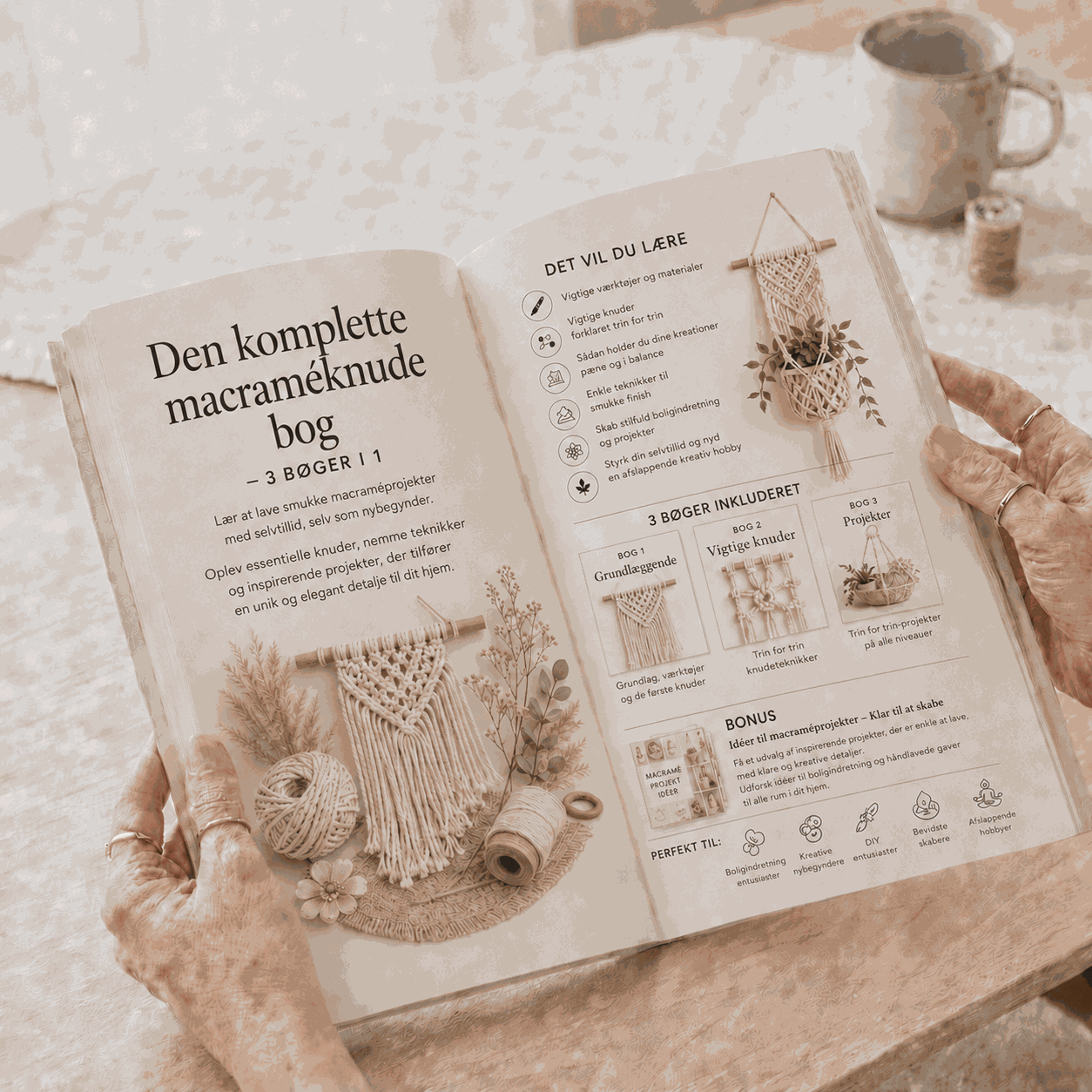 Indvendig forhåndsvisning af makraméguiden