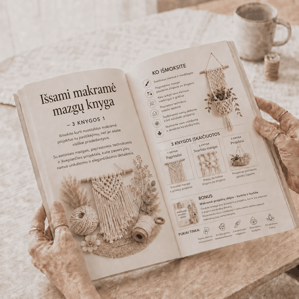 Makramė gido vidinė peržiūra