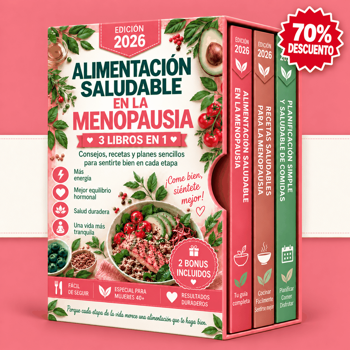 Dieta de la Menopausia – 3 Libros en 1