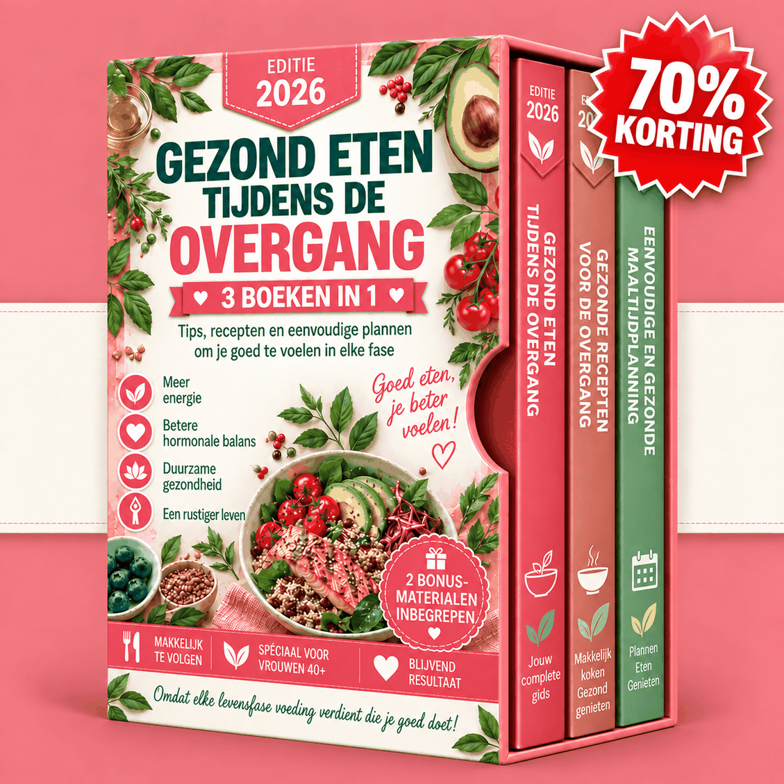 Voeding in de Overgang – 3 Boeken in 1