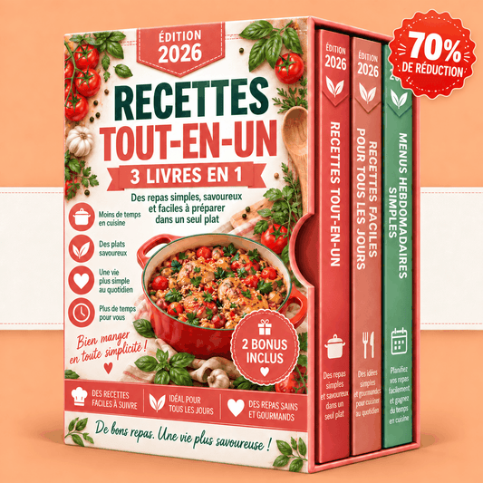 Recettes en Une Seule Cocotte – 3 Livres en 1