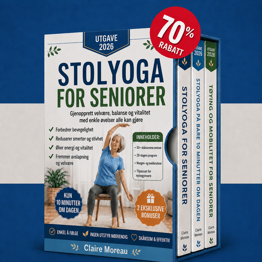 Stolyoga for Seniorer – 3 Bøker i 1