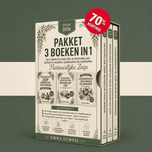 Zelfgemaakte Natuurlijke Zeep Vereenvoudigd – 3 Boeken in 1