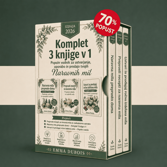 Domača naravna mila na enostaven način – 3 Knjige v 1