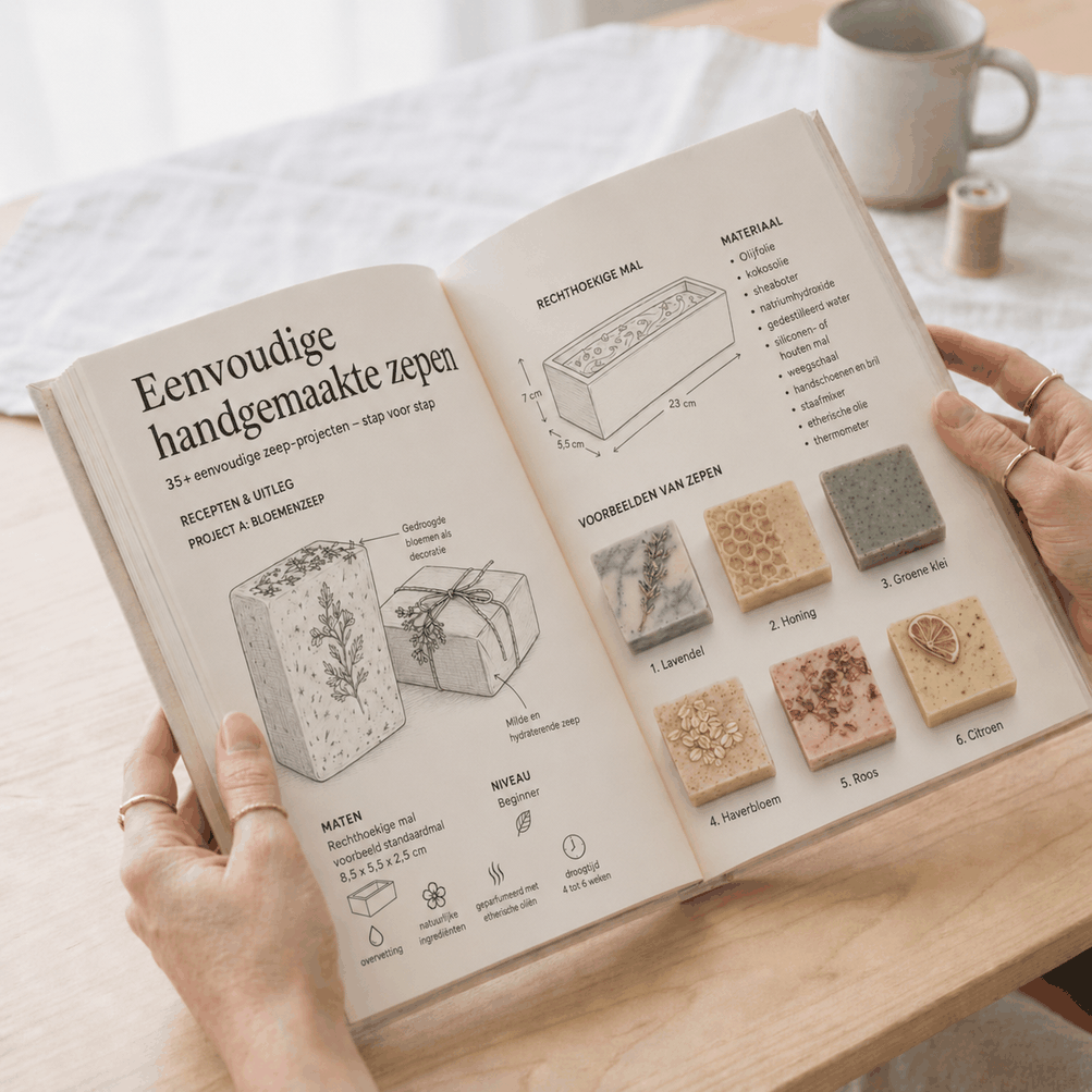 Zelfgemaakte Natuurlijke Zeep Vereenvoudigd – 3 Boeken in 1