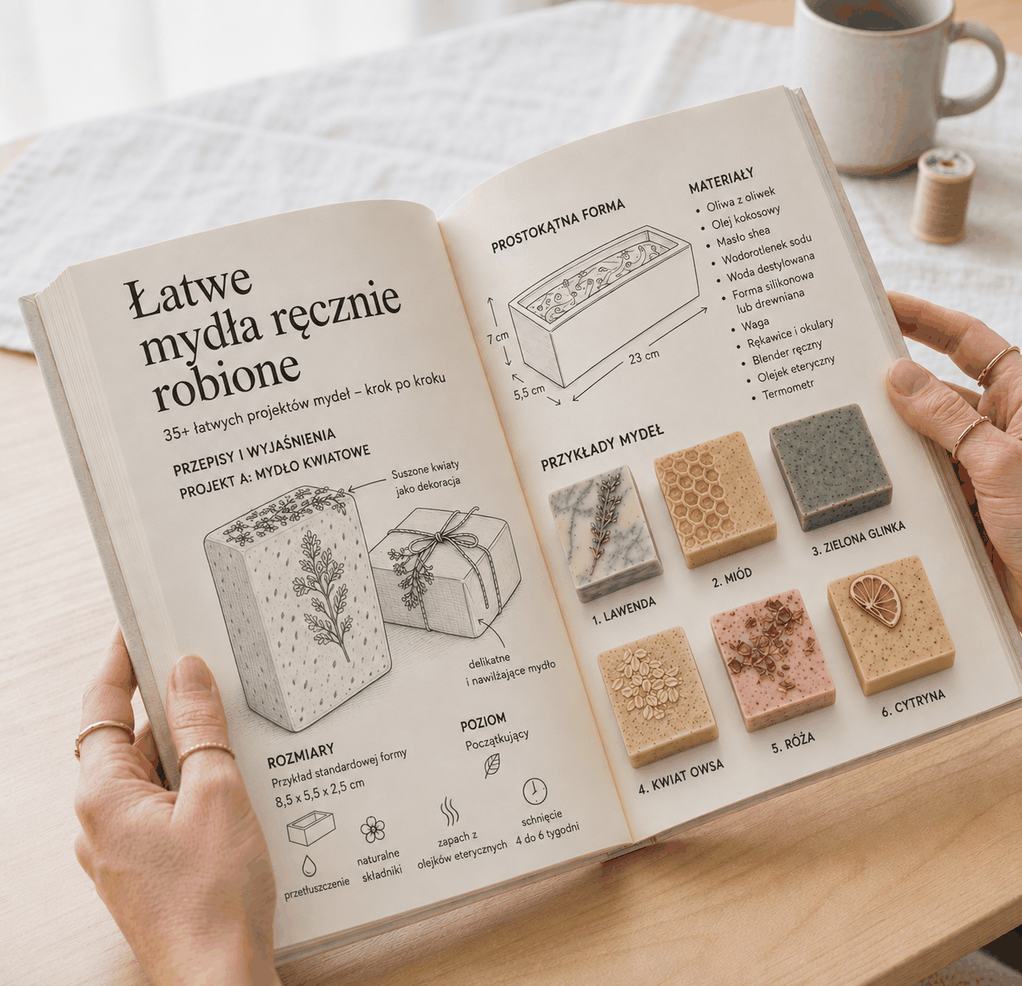 Domowe Naturalne Mydła w Prosty Sposób – Pakiet 3 Książek w 1