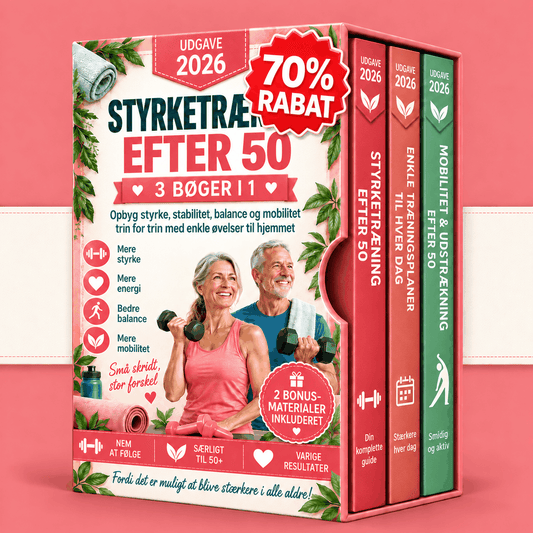 Styrketræning Efter 50 – 3 Bøger i 1