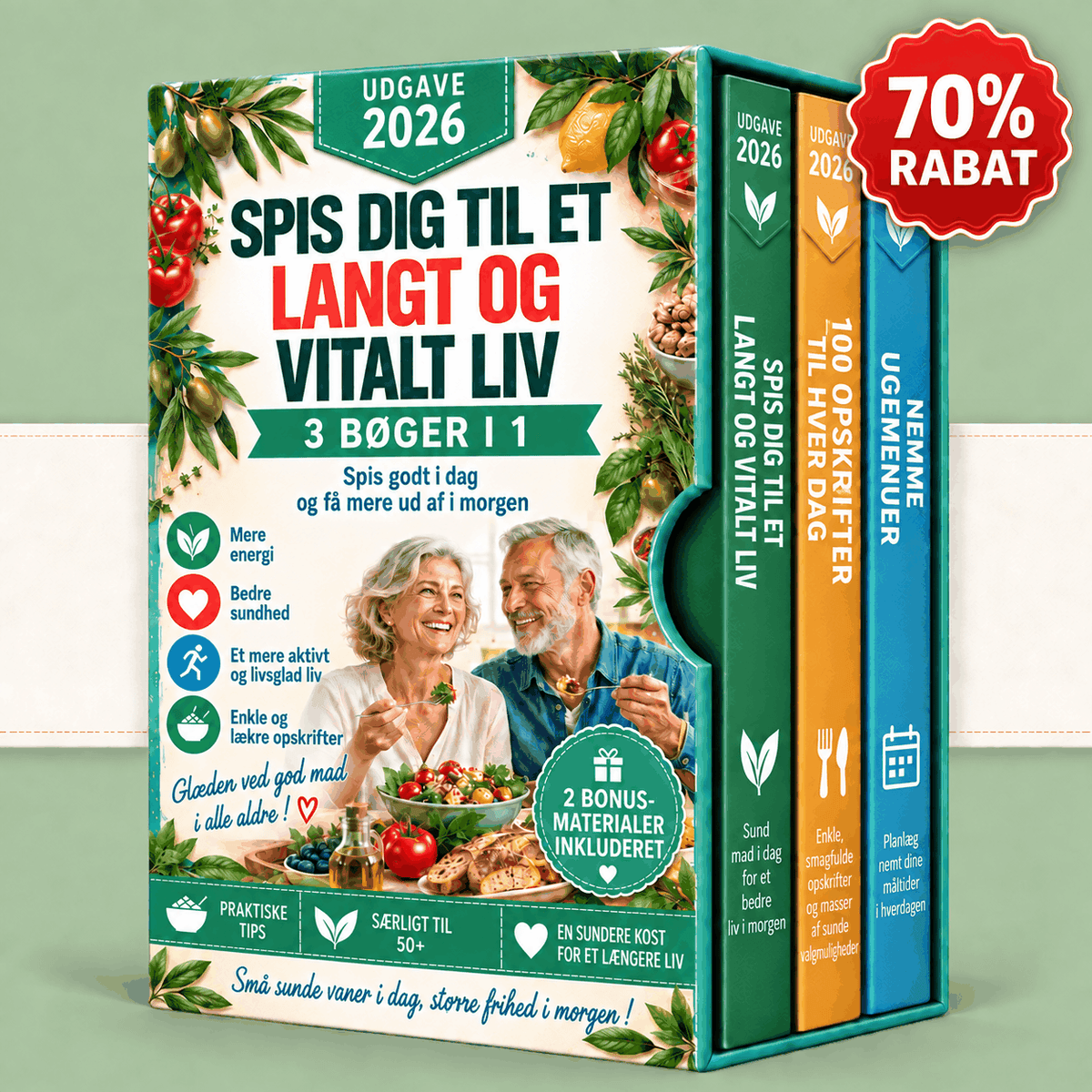 Longevity Kuren: 100 Opskrifter – 3 Bøger i 1
