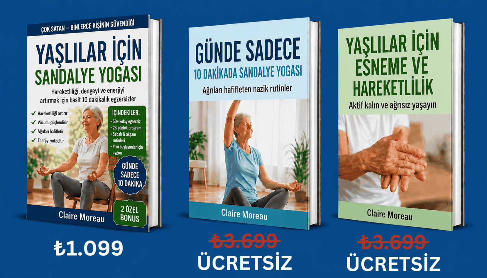 3'ü 1 Arada Yaşlılar İçin Sandalye Yogası Setine Genel Bakış