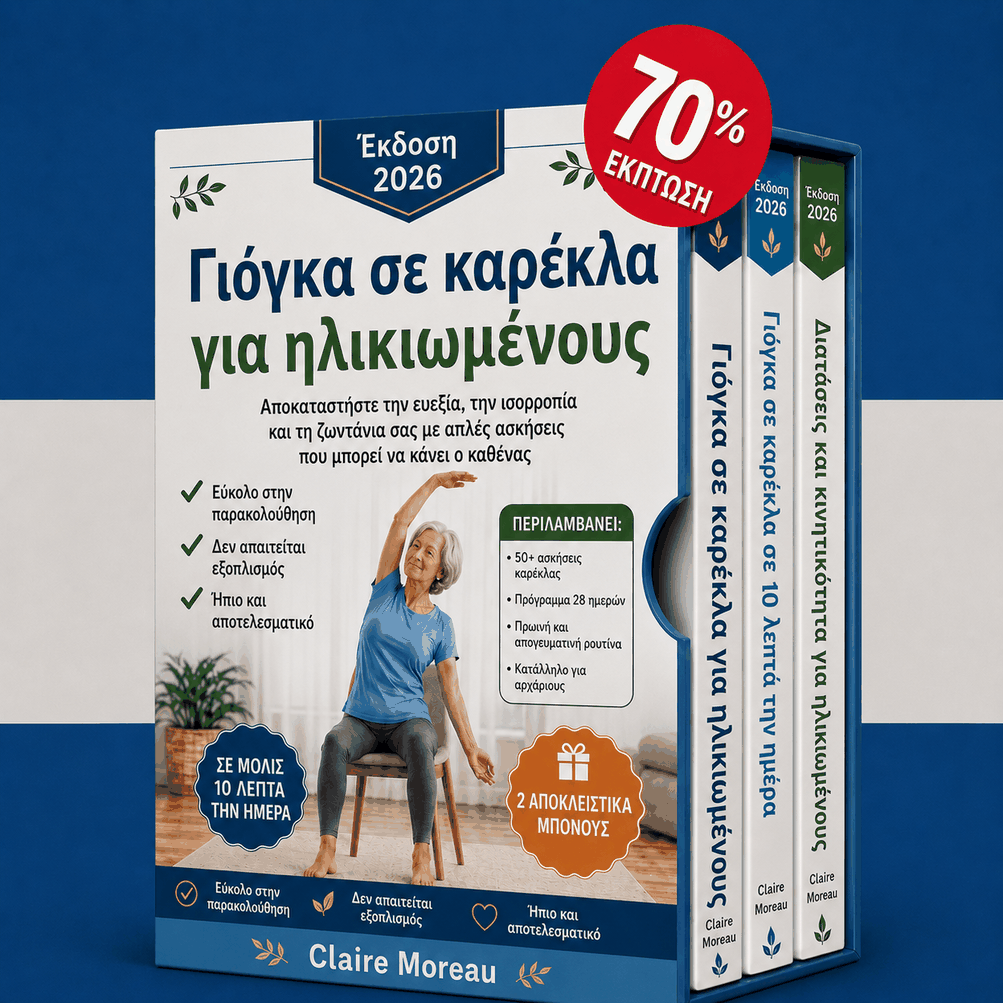 Καρέκλα Γιόγκα για Ηλικιωμένους – 3 Βιβλία σε 1